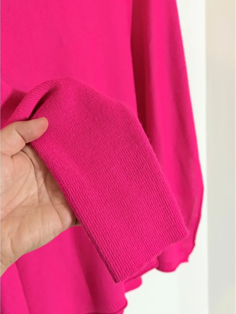 Mersea Women's Oversized Hot Pink Knit Sweater Size OS